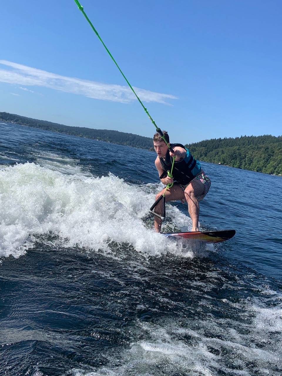 Wakesurfing